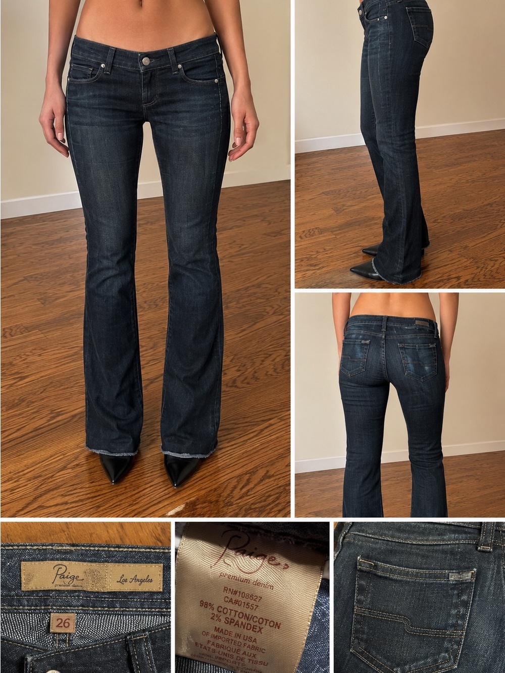 Paige Lou Lou raw hem jeans